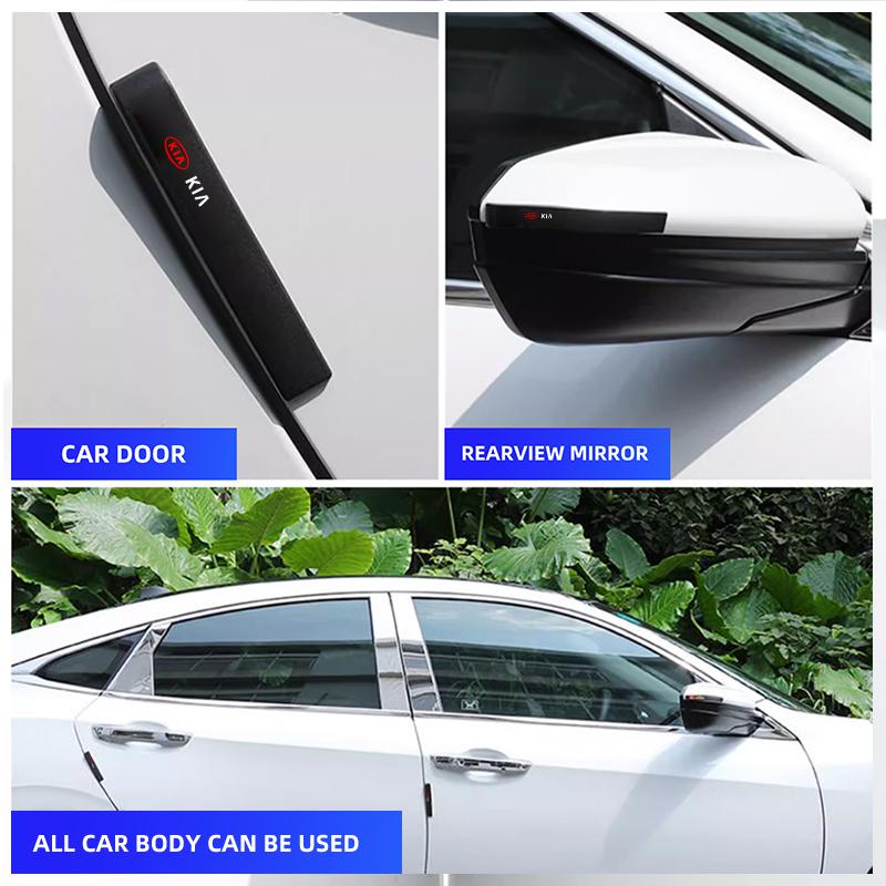 Rubber Car Anti-Collision Bumper Strip Guards Protector Stickers For Kia Cerato
