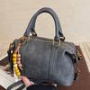 2025 Autumn New Fashion Solid Color Foreign Style Large Capacity Casual Simple Shoulder Messenger Bag Handbag Pillow Bag