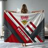 VfB Stuttgart Print Flannel Blanket High Quality Warm Comfortable Cover for All Seasons Perfect for Gifts Home Decor