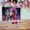 Рождественский календарь-обратный отсчет для K-pop женской группы, акриловый брелок с 24 аксессуарами, для подарка