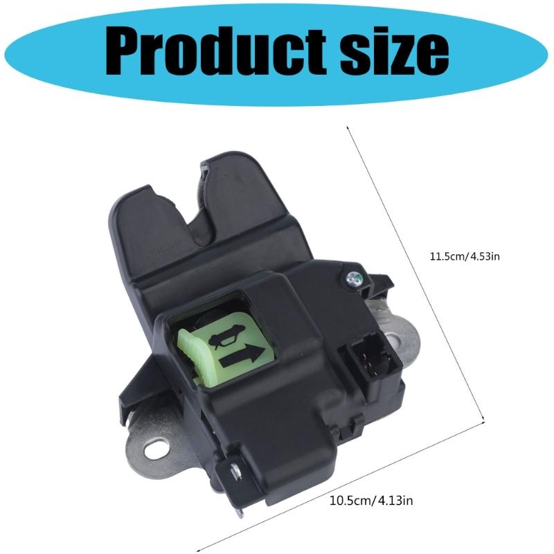 Rear Lock Actuator 81230A7020 Replacement Assembly for Trunk Position Service with Molded Housing, Mounting Bracket Points, and Single Unit Supply