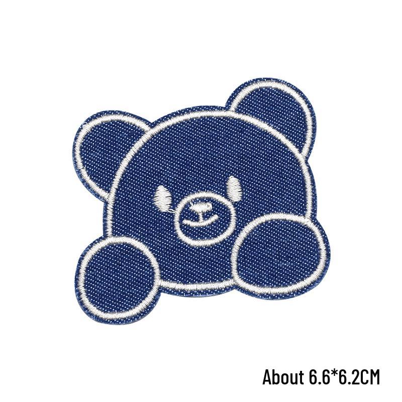 Самоклеящиеся термоаппликации «Мишка» для джинсов, рубашек, брюк и сумок