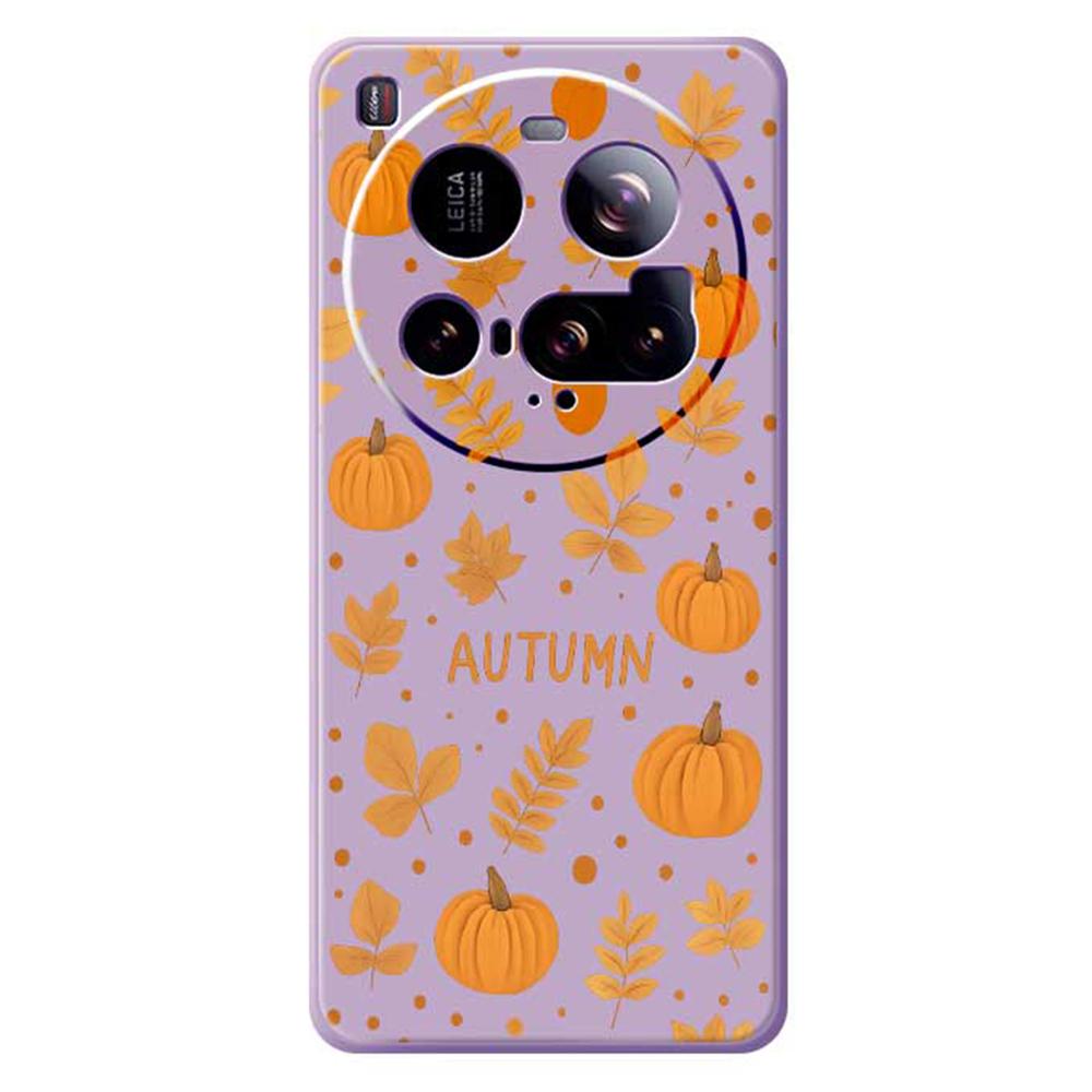For Xiaomi 15 Ultra Case Autumn Theme Pattern Printing Straight Edge TPU Phone Back Cover
