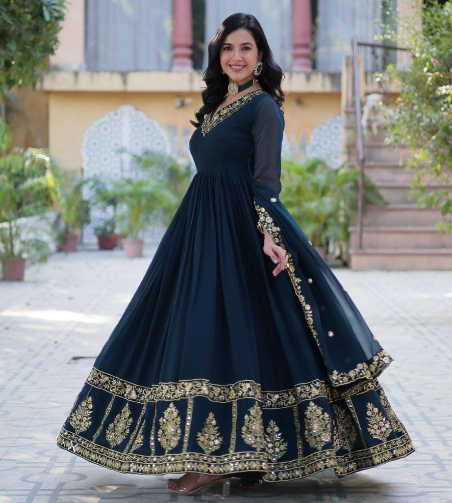 Дизайнерское готовое платье с комплектом дупатта, праздничная одежда, болливудская этническая курти, индийская, пакистанская