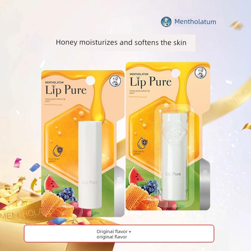 Mentholatum Natural Plant Essence Oil Lip Balm for Women Honey Moisturizing Hydrating Lip Balm Lip Care Oil Genuine