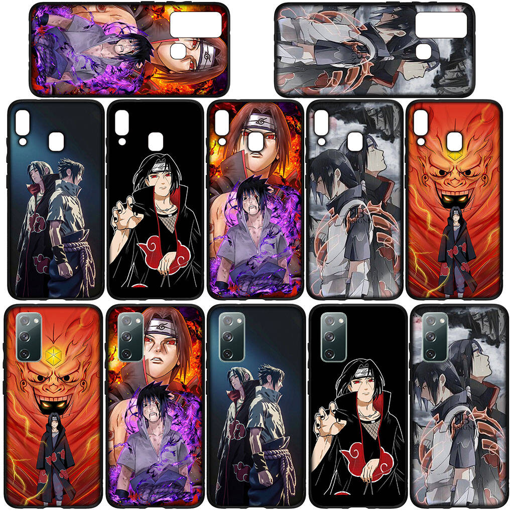 Case for Samsung Galaxy S25 S23 S24 Ultra FE Plus S9 A05 A06 A15 A16 A36 A37 A35 A54 A55 A56 A57 A25 A26 A53 Narutos Poster Itachi Uchiha Sasuke Cover