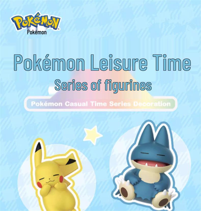 Новые оригинальные фигурки Pokémon серии для отдыха в позе для сна в закрытой коробке