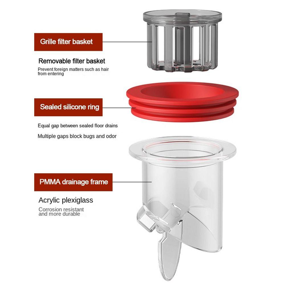 Крышка слива против запаха Защита от насекомых Канализационный фильтр-пробка Слив для душа Ванная комната Кухня