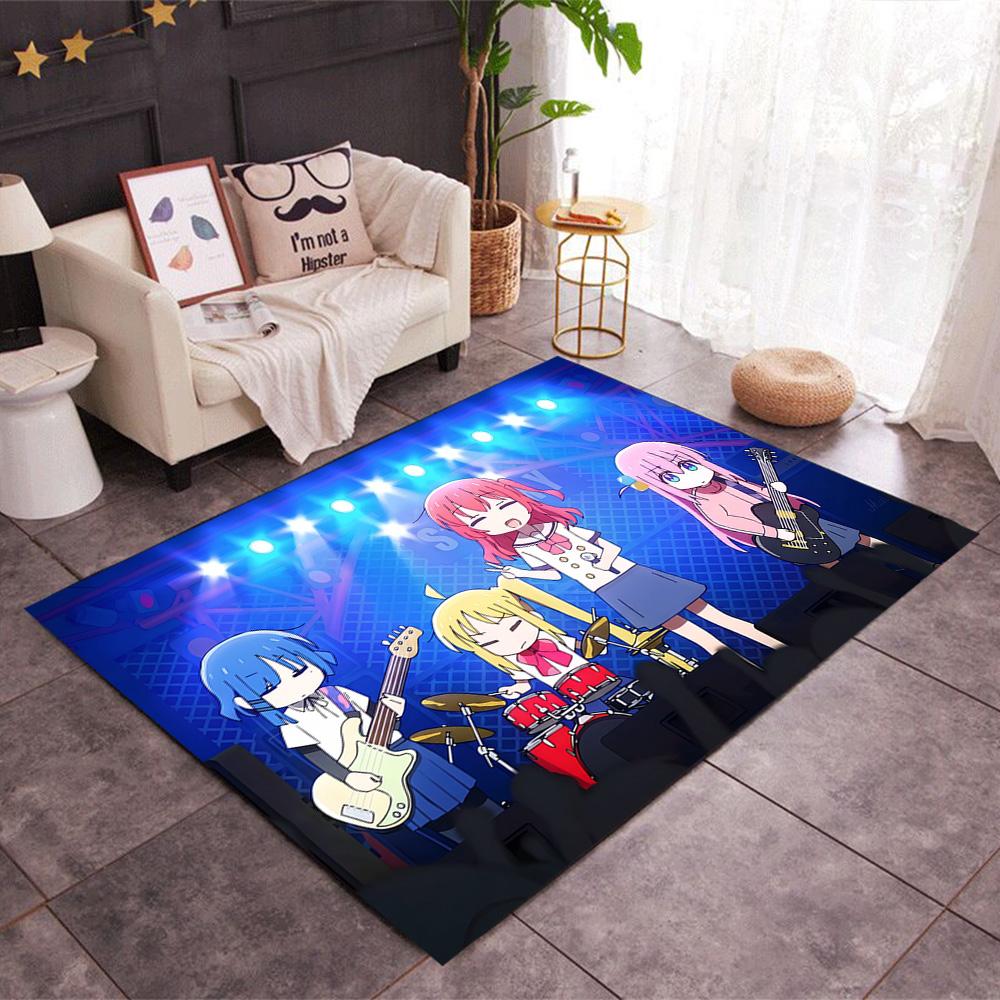 Rock Star Night Carpet Design for Bedrooms Dormitory Playrooms Living Rooms Antislip Carpet Anime Office Decor Gift for Festivals