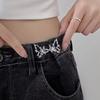 Detachable Butterfly Waist Cinching Buckle, Nail Free Denim Waist Cinching Artifact, Waist Size Adjustable Buckle, Pants Adjustable Button