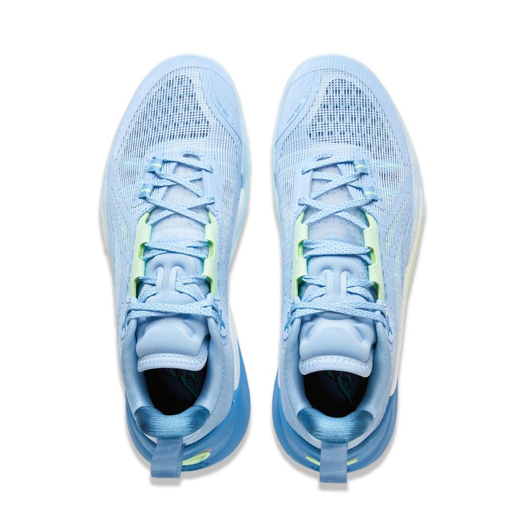 Кроссовки для баскетбола LiNing Flash 10 Bounce Technology, легкие, устойчивые, нескользящие, дышащие, с низким верхом, мужские кроссовки Aurora-Blue ABAU021-4