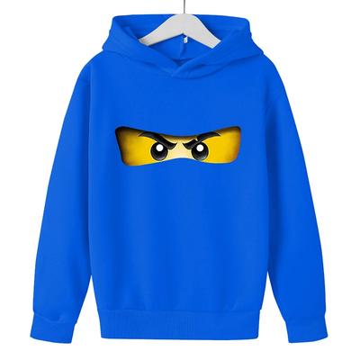Модные детские толстовки с капюшоном, мультяшные толстовки ниндзя для мальчиков и девочек, теплая и повседневная детская одежда для осени и зимы