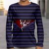Kids Crew Neck Long Sleeve T‑Shirt, Halloween Funny 3D Print Casual Loose Halloween Party Daily Wear Tops for Children