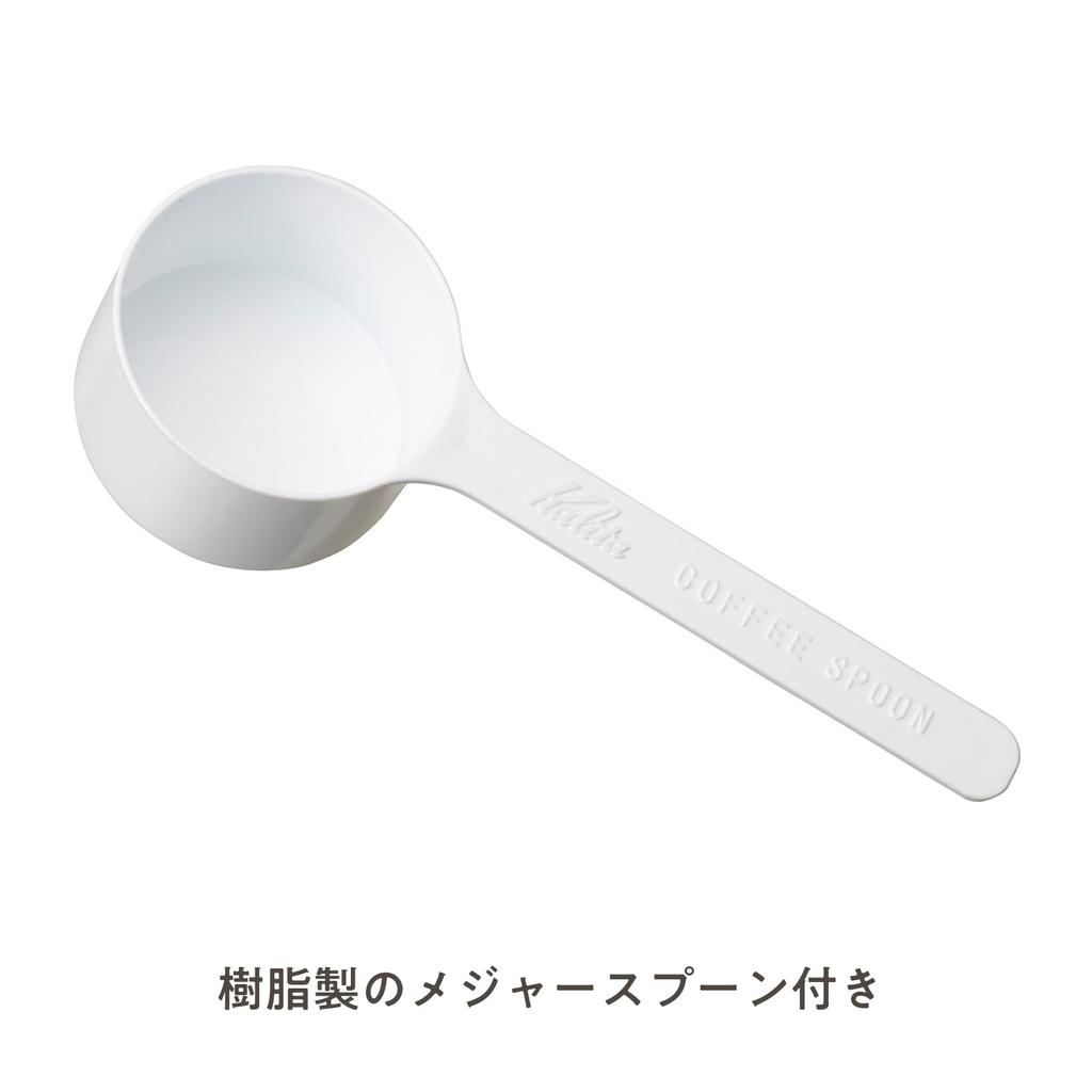 Банка для кофе Kalita, контейнер для хранения кофейных зерен, стекло 150 г, антибактериальная упаковка, низкий уровень запаха, сделано в Японии, мерный стакан в комплекте