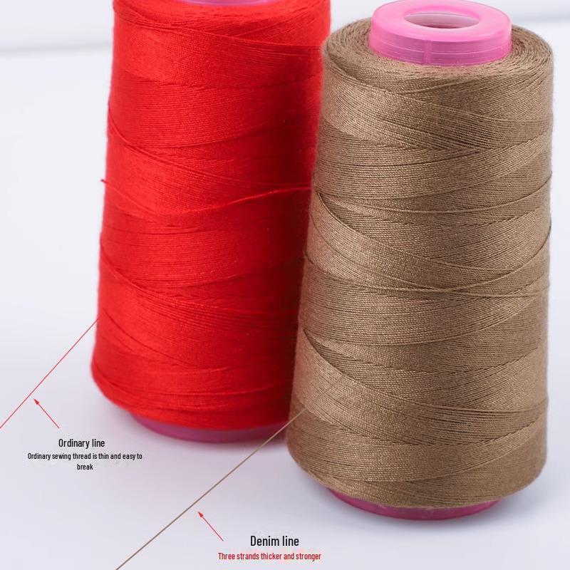 203-Strand Thick Denim Thread for Sewing Machines and Hand Sewing
