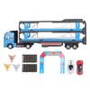 Mega Hauler Truck Alloy Transport Car Carrier Truck Toy with Ejection Race Track for Children