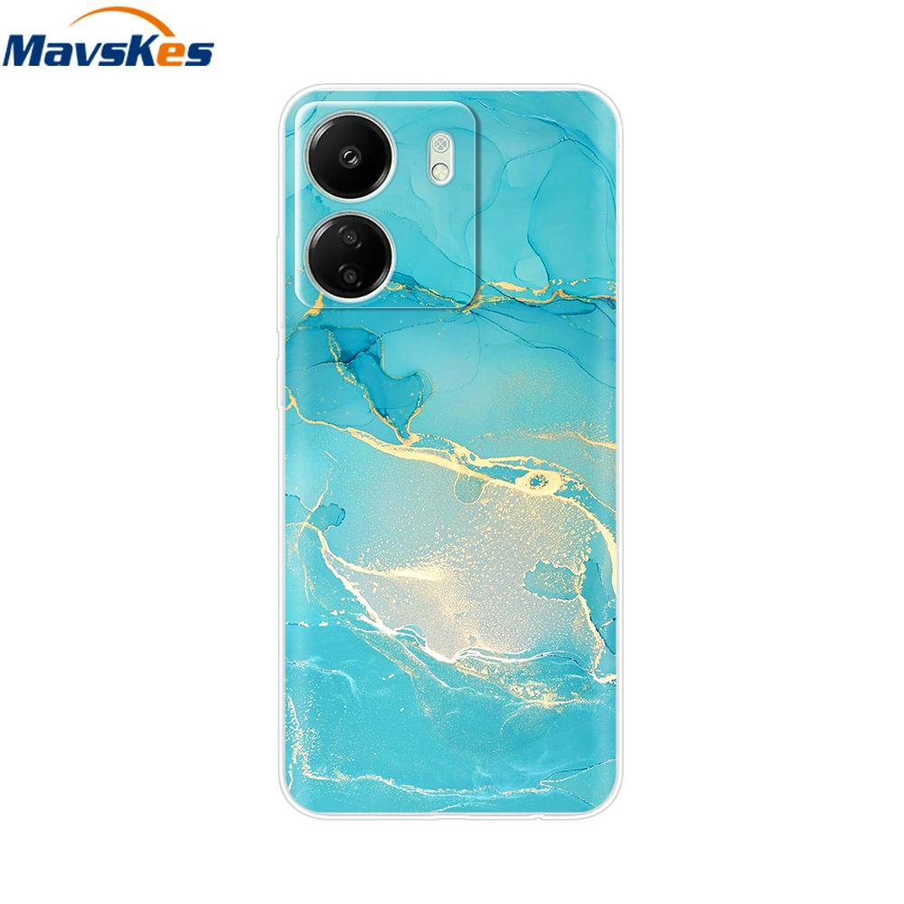 For Xiaomi Redmi 13C 4G Case New Painted Silicone Back Cover For Redmi 13C Soft Clear TPU Phone Case For Redmi 13C 5G Redmi13C