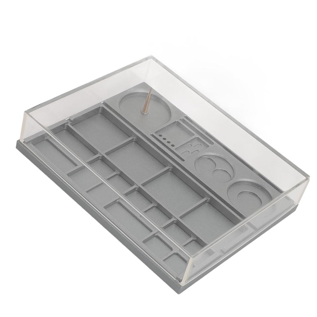 Коробка для хранения деталей часов Хранение винтовых компонентов механизма Органайзер для деталей часов Чехол для защиты от пыли для часов