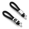 FIT Car New Honda Metal+Braided Car Key Chain Key Ring Key Lanyard Car Emblem For Honda Civic Mugen Accord Odyssey JAZZ CRV Fit