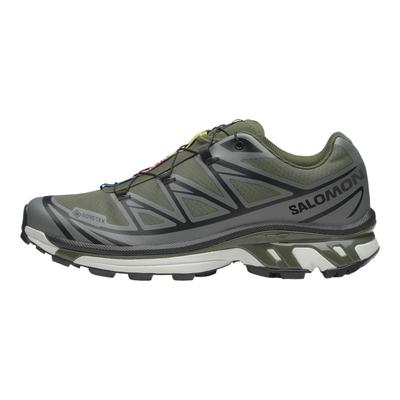 XT-6 Gore-Tex Модные Универсальные Водонепроницаемые Кроссовки для Тренировок с Низким Верхом Унисекс кроссовки Зеленый Серый 477327