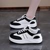 Simple mesh splicing breathable college style women's Korean version ins white shoes versatile casual shoes board shoes women