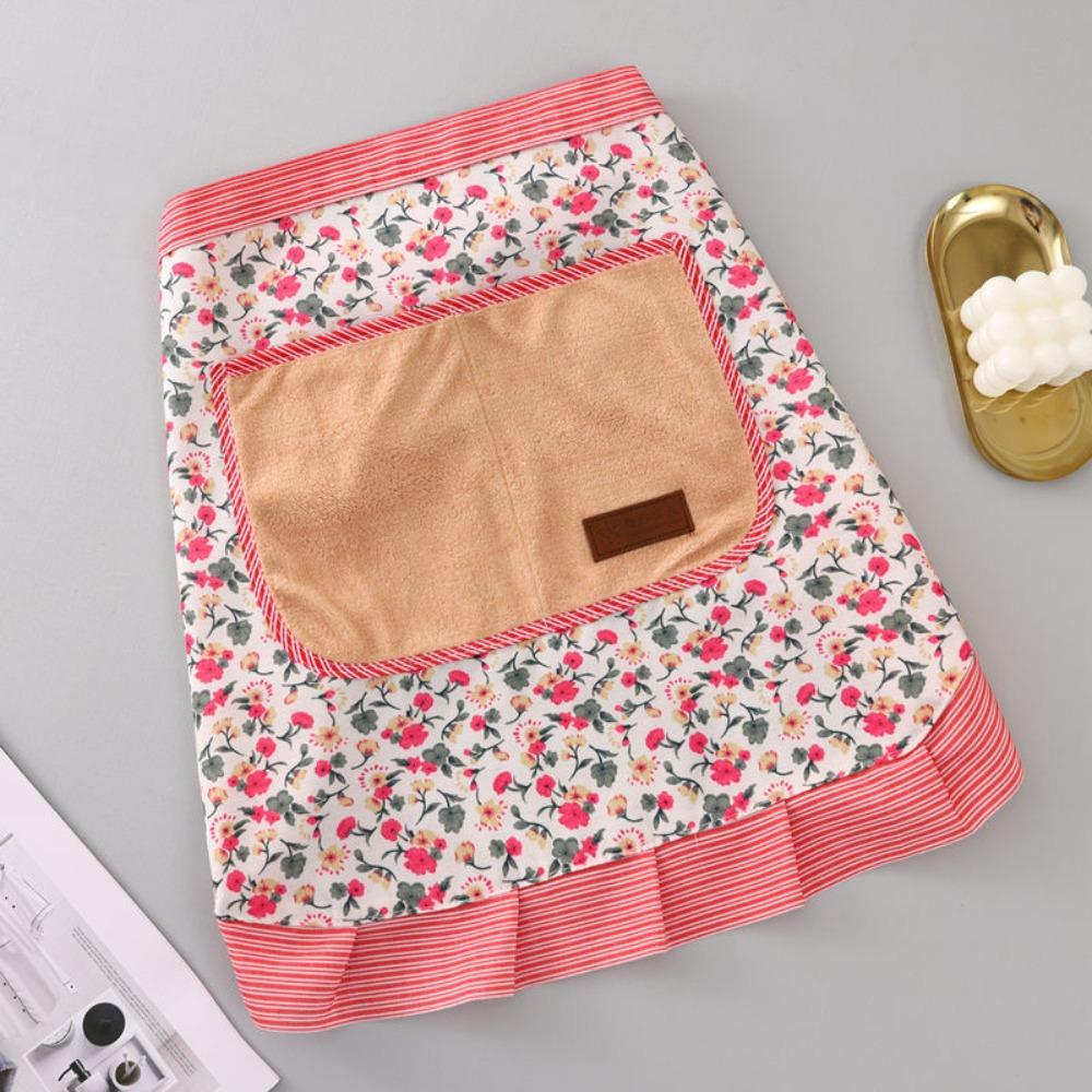 Корейский стиль цветочный фартук на талии из полиэстера кулинарный фартук для домашнего использования полуфартук для женщин