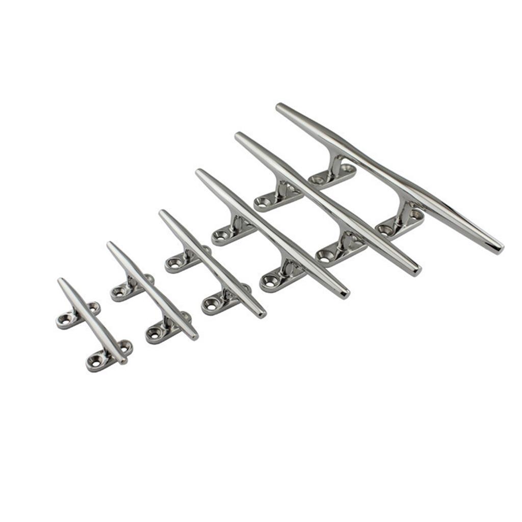 Boat Cleat Open Base 4/5/6//8/10/12 inch Dock Cleat 316 Stainless Steel Marine Grade Boats Hollow Base Cleats