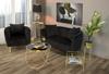 Armchair Bucarest Black Cm 76X74X71