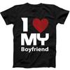 I Love My Boyfriend Mens Gift Joke Valentines Day Gift Tee Black T Shirt 115