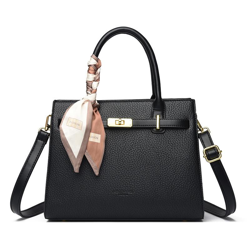Women's Handbag New Style Simple Middle-aged Mother Bag Commuting Large Capacity Tote Bag Fashionable Versatile Shoulder Bag For Women