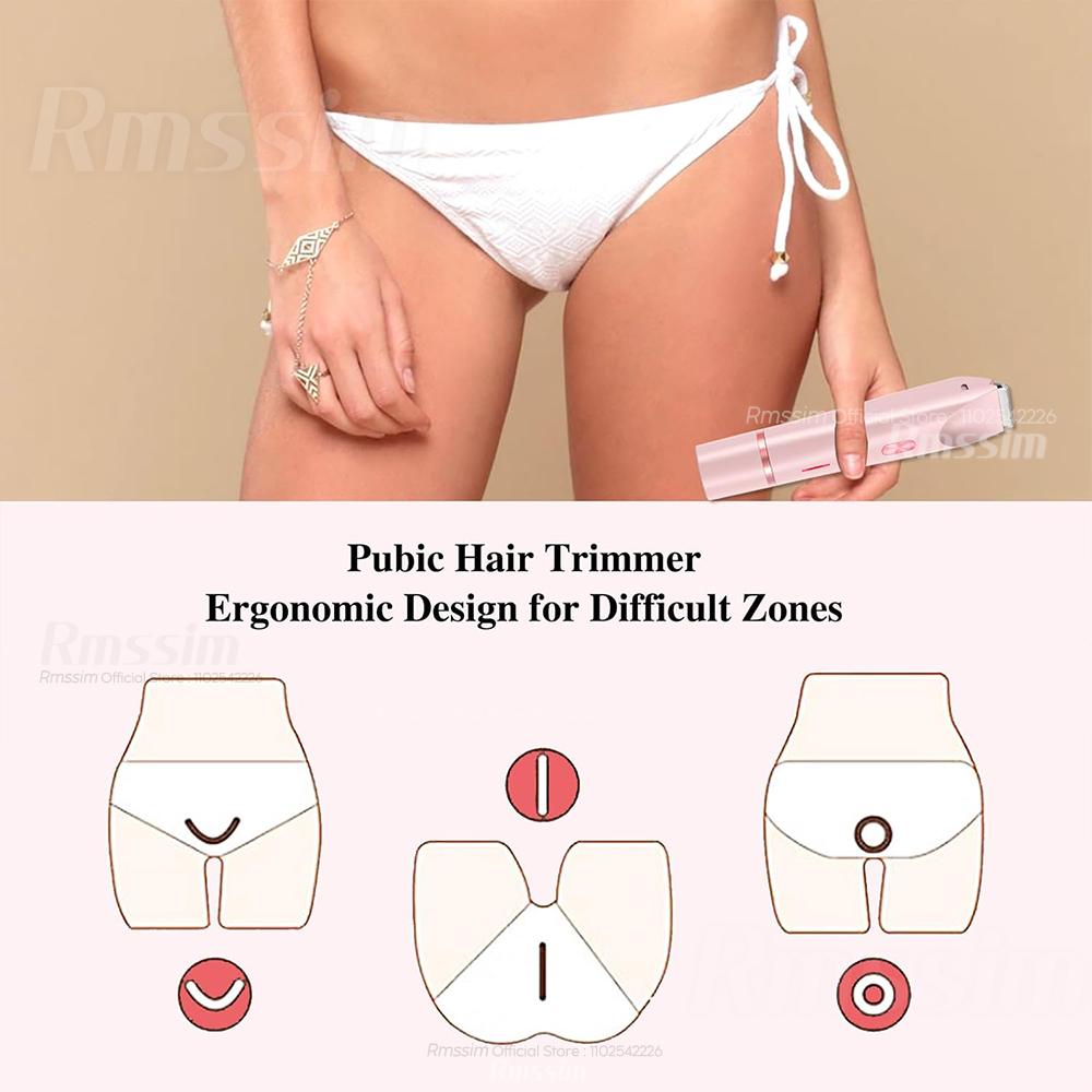 Двойная головка триммер для волос женские электрические бритвы перезаряжаемые влажные сухие безболезненные бритвы машинка для удаления волос для тела интимные зоны