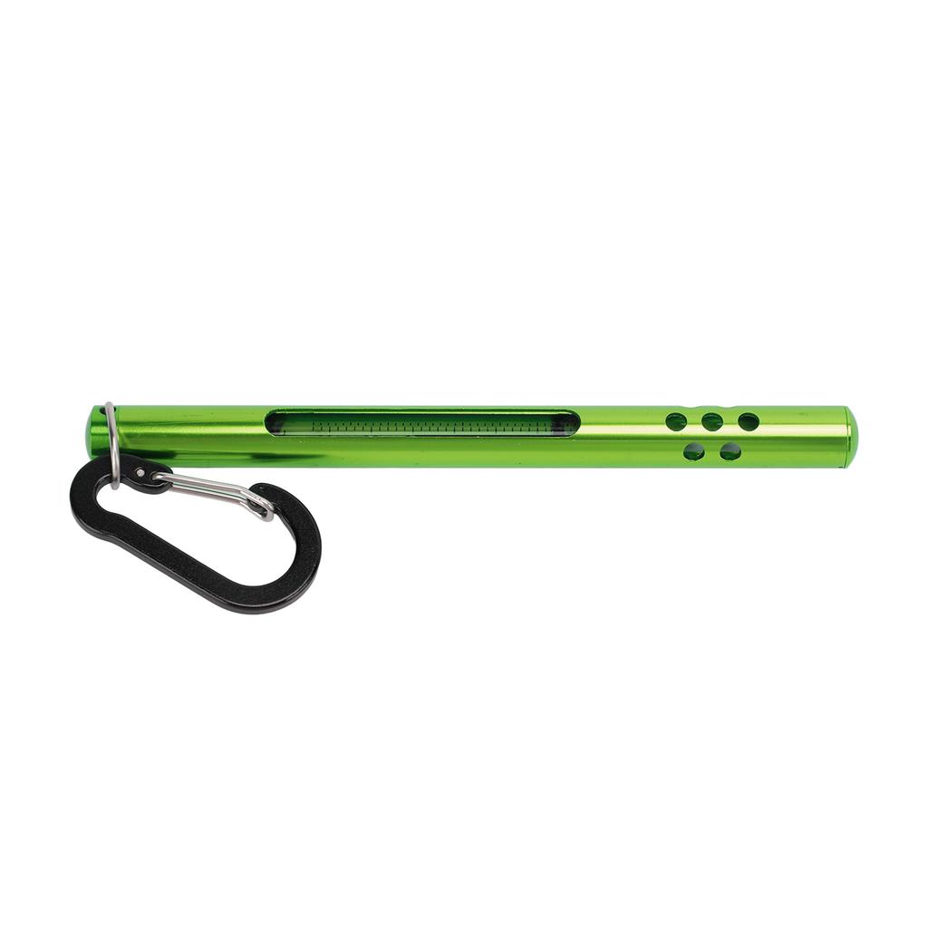 Fly Fishing Water Thermometer Stream Water Temperature Measurement Tools with CarabinerGreen