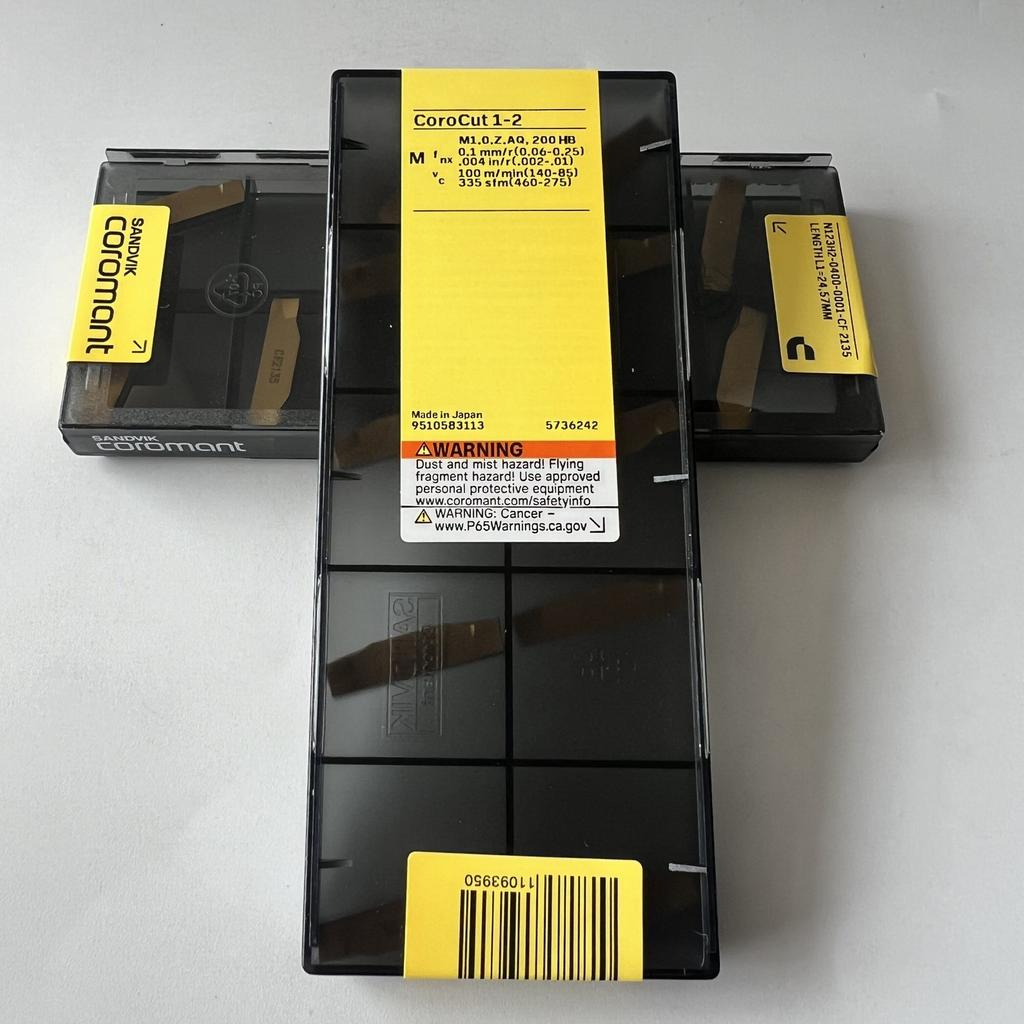 SANDVIK / N123H2-0400-0001-CF 2135 / Original Swedish hard alloy blade 10 Pcs