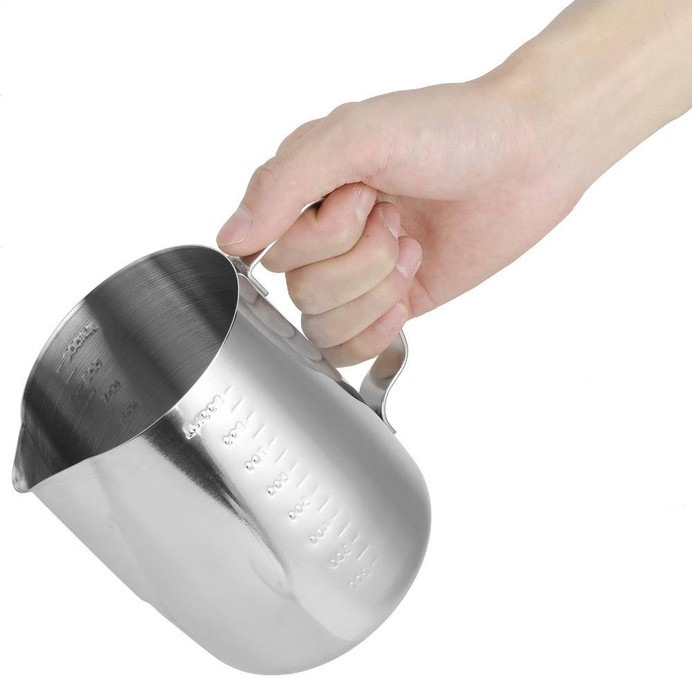 Stainless Steel Coffee Latte Cup 1000ml Frothing Cup Milk Frothing Pitcher Coffee Latte Craft