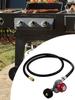 Шланг для пропана с регулятором 20 PSI Редуктор давления пропана Адаптер для шланга пропана Регулятор для гриля Высокое давление пропана