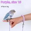 Parrot Harness and Leash Set Lightweight Soft Vest Sturdy Anti-Escape for Small Parrots Park Walking Camping