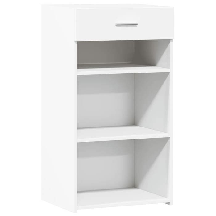 VidaXL Buffet blanc 50x42,5x93 cm bois d'ingénierie, armoire, armoire latérale, armoire de rangement, armoire, placard, 846327