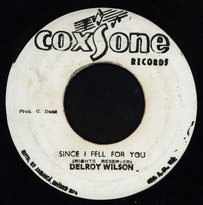 Пластинка 7 дюймов DELROY WILSON - Since I Fell For You NONE Coxsone Records 1977 Ямайка Регги, Ска и Даб Б/у