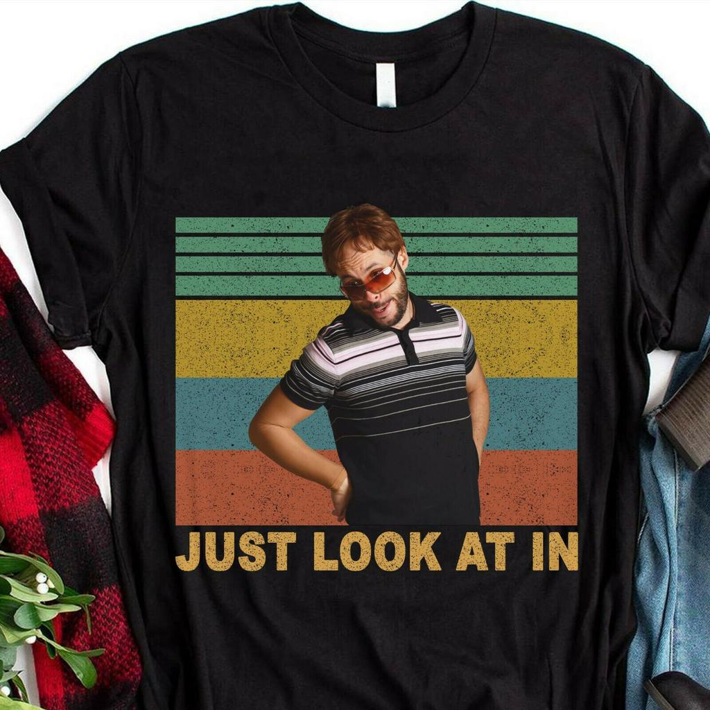 Свободная черная мужская футболка большого размера, футболка, футболка, футболка Ed Bassmaster, просто посмотри на это, винтаж