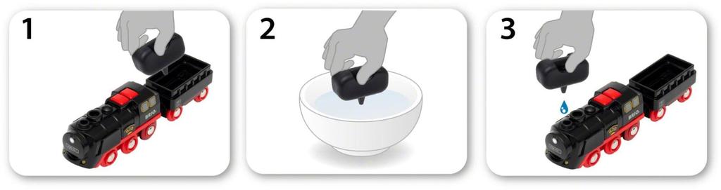 BRIO Power Steam Train Деревянный рельсовый электромобиль Локомотив 33884