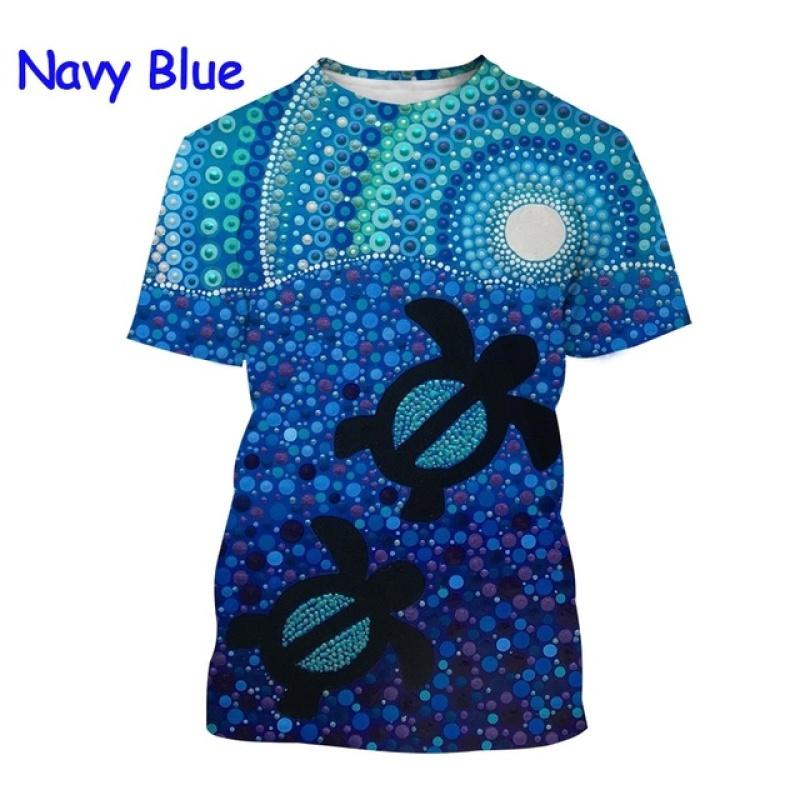 Футболка с 3D принтом аборигенов Австралии Naidoc Week Animal Art Flag, повседневная футболка в стиле Харадзюку с круглым вырезом