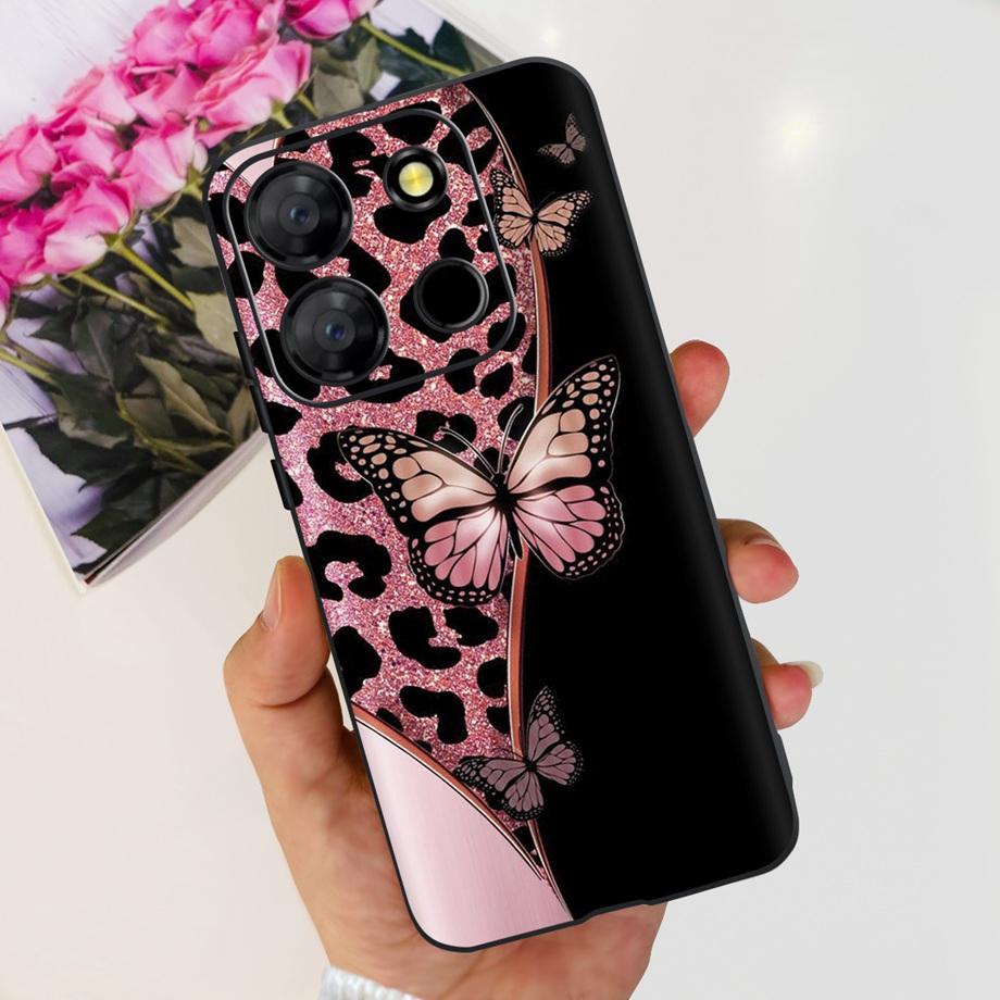 Для телефона Itel A60 A70 A27 A48 Чехол Задняя крышка Матовый Тонкий Мягкий ТПУ Силиконовый Бампер Детская Мода Мультяшный Узор Fundas ITELA60s