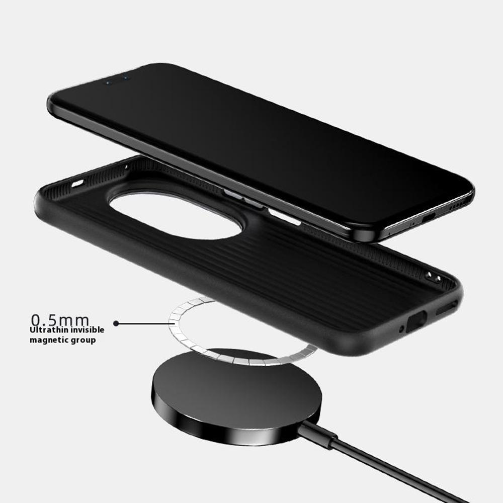 ABEEL Чехол для Huawei nova 14 5G, совместимый с MagSafe, печатный ПК, ТПУ, алюминиевый сплав, кожаный чехол для телефона