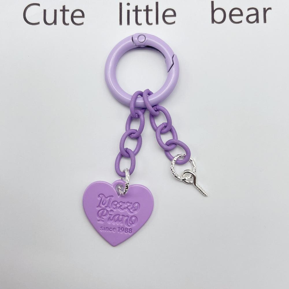 Очаровательный красочный брелок с подвеской Love и цепочкой с пружинным кольцом