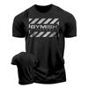 Summer fashion men's muscle training letter print comfortable and breathable round neck T-shirt outdoor casual sports top