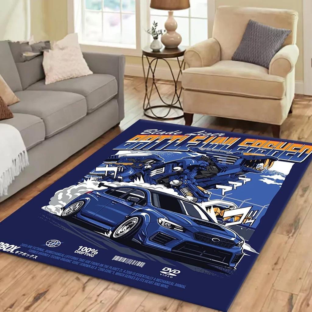 Racing Car Printed Carpet Multi-Function Rug for Living Room Kitchen & Entrance Decor Rugs for Bedroom Living Room Decoration