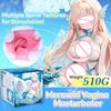 Mermaid with Twining Vagina Male Masturbator Pocket Pussy Masturbation Cup Onahole Soft Decompression Sex Toy for Men Hidden