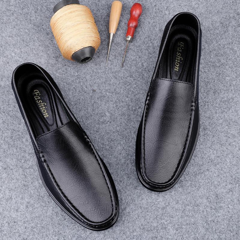 Высококачественная мужская обувь из натуральной кожи, офисные мужские деловые туфли, весна-осень, новые синие мокасины, бесплатная доставка