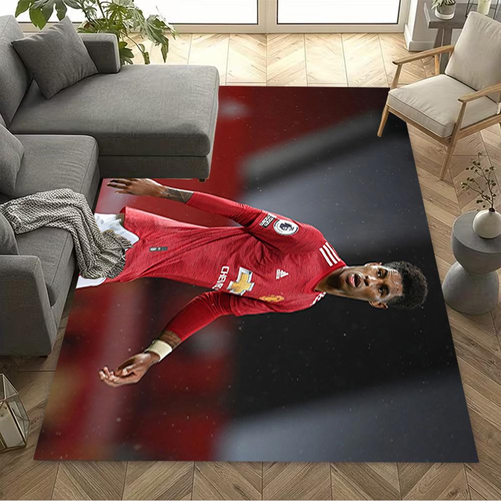 Football Player Action Area Rug Suitable for Game Room Hallway Foyer Living Rooms Anti-slip Rug Office home decor Gift for Festivals