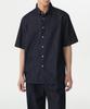 MUSINSA STANDARD Relaxed Short Sleeve Denim Shirt [Deep Indigo]